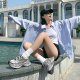 Camel women's shoes 2025 summer new silver thick-soled dad shoes women's fashionable casual shoes height-enhancing sports shoes