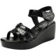 6CM sloped sandals female summer and thick -bottomed Korean version of the mother fish mouth women's shoes to increase versatile magic stick cake shoes
