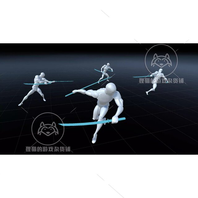 Unity Two Sword AnimSet 2.1 Double Sword Attack Animation Package