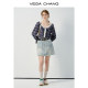 VEGA CHANG denim skirt for women in summer 2025 new retro high-end washing denim skirt