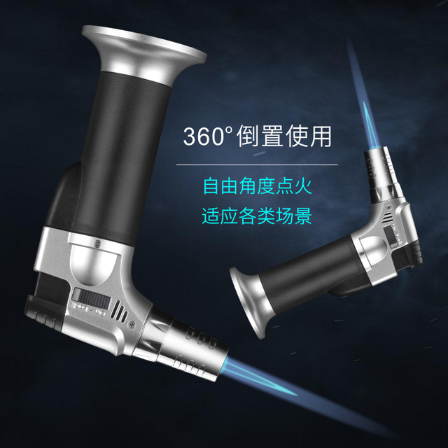 Creative high temperature straight into fire -spray fire -proof air inflatable lighter cigar cigarette lighter moxibustion sprout special incense barbecue -specific musket
