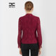 Xing's women's clothing spring and autumn new black lace commuting shirt women's long-sleeved hollow top bow tie shirt