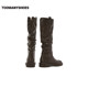 Toomanyshoes Knight Nocturne thick-soled boots knight boots for women