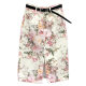 
Chinese style slit elegant Hong Kong style skirt for women 2025 summer new printed high waist mid-length hip jeans skirt