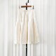 Minimalist aesthetic kick H women's Cheshire wool natural waist pleated midskirt knitted trumpet skirt