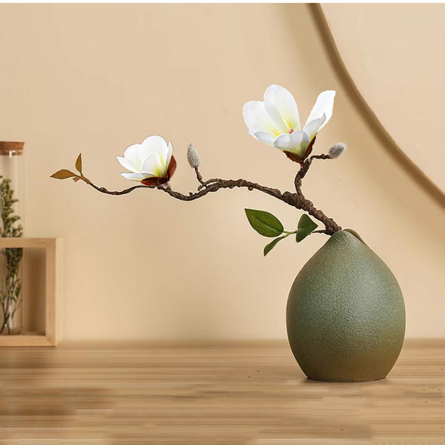 Office desktop flower bottle fake flower hydroponic dried flower ornaments decoration table home furnishings

