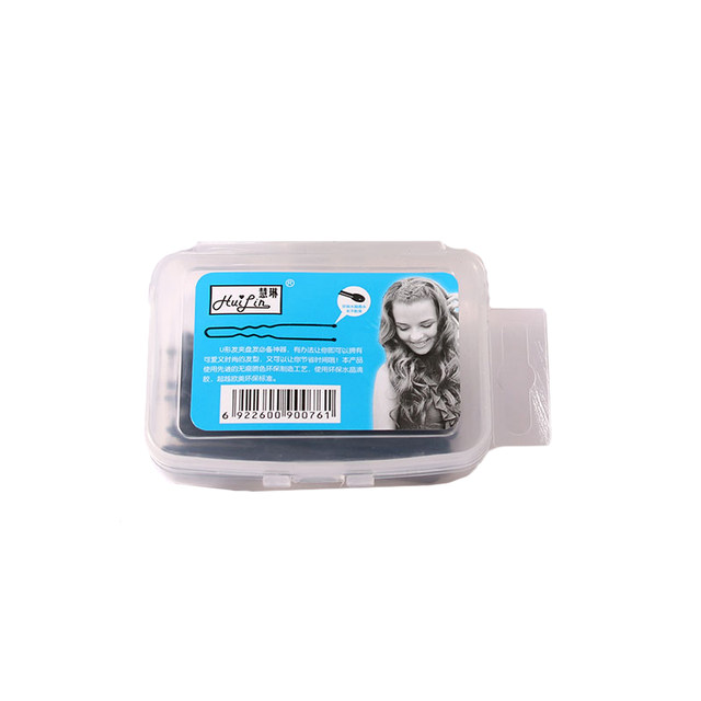 Black word pinching clip female side bangs hair card fixing hair clip headwear headwear small card U -shaped steel clip