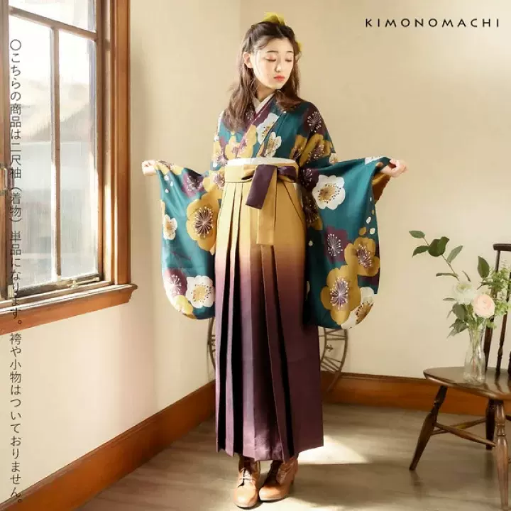 日本传统二尺袖着物单品正装和服毕业礼毕业季卒业装