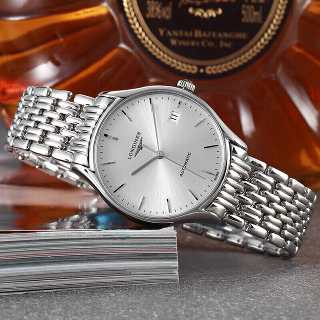 Longines/Langqin genuine watch Men's Royal Series Large Dial Mechanical Male Watch L4.960.4.12.6
