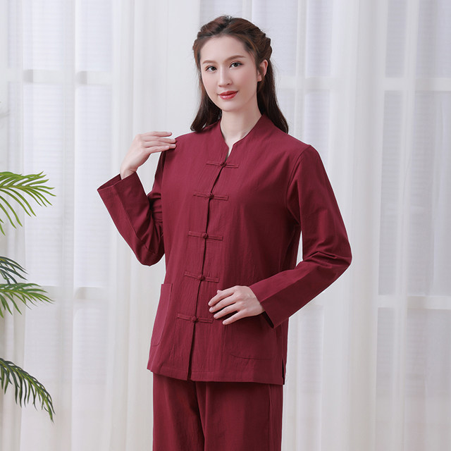 Zen Clothes Making Xuanshan men and women in spring Buddhist Zen Chinese style retro tea ...