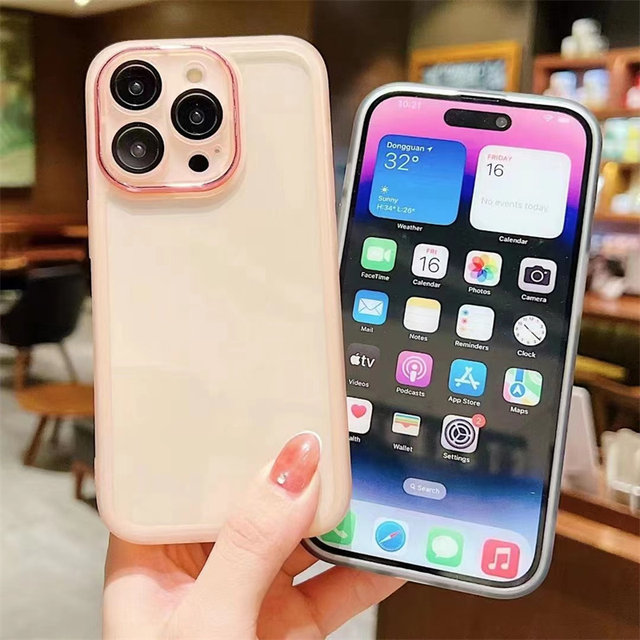 Suitable for Apple 17Air 17ProMax Apple 16e goggle photo frame 15Plus 13Pro comes with lens film iphone11 anti-fall 14pro 12 simple 7Plus mobile phone case full package 8