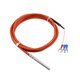 Imported two-, three- and four-wire pt100/pt1000 temperature sensor platinum thermal resistance silicone wire waterproof probe
