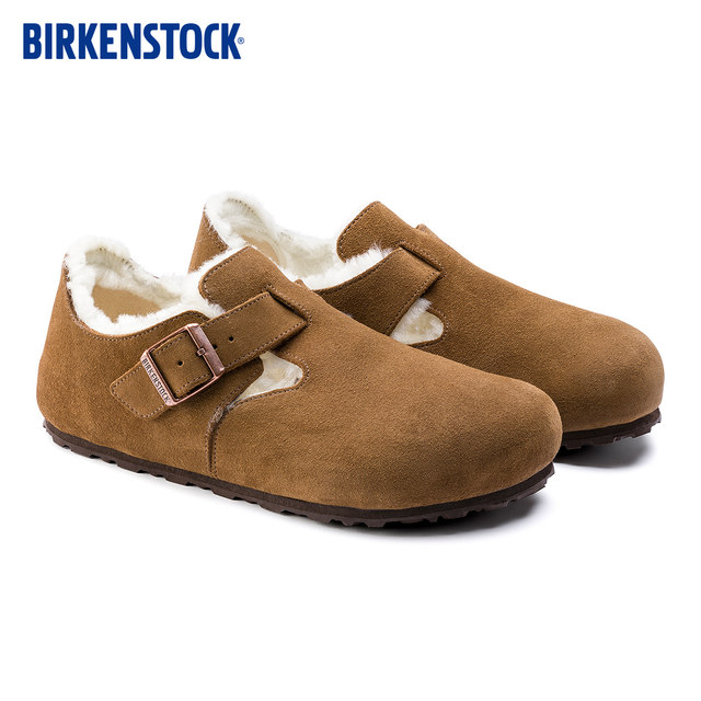 Birkenstock Berken Germany imported men and women's velvet -warm London Shearling wool shoes