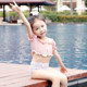 ins children's swimsuit girls Korean split baby fashionable swimsuits small and medium-sized girls bikini vacation swimsuits swimsuits
