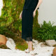 TALASA design embroidered skirt 2025 spring and summer new lace splicing retro elegant slim pencil skirt