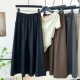 Matte pu leather skirt 2024 autumn new high waist skirt makes you look slim and versatile soft sand-washed leather pocket A-line umbrella skirt