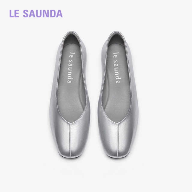 [Suffuri] Lylesdan Outlet Sale Commuter Square Head Light Mouth Stick Flat Sole Single Shoes Women 5T02101