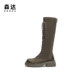 Senda Stretch Boots Women's Boots Year Winter Retro Strap Thick Sole Casual Boots ZTE10DG4