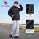Camel women's three anti -down jacket women 2024 Winter anti -splashing water and thickened warming couple bread jacket men
