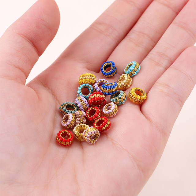 Jinquanhua golden flat knot coil pull hoop hand-woven bracelet necklace Chinese knot diy jewelry accessories material