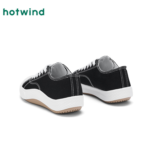 Hot air versatile canvas shoes for women 2025 autumn new age-reducing casual board shoes thick sole simple women's shoes