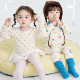Children's autumn and winter pure cotton Lycra autumn clothes and long trousers sets new boys and girls home clothes pajamas baby underwear