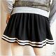 Spring and Autumn Clothing Navy Style Short Skirt Academy Style Casual Sports Simple Skirt Pleated Skirt Large Size Skirt Female Fat MM