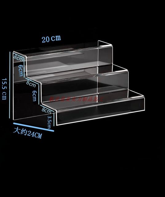 Acrylic ladder display stand suitable for Bubble Mart blind box storage stand-up figure jewelry display stand
