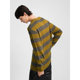 GXG men's stripe design sweater loose men's bottom shirt light casual sweater 2024 autumn new products

