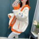 Large size women's autumn and winter 2024 new velvet thickened lamb wool sweatshirt for women's design and fashionable jacket