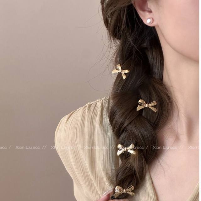 Bow hair clip for women 2024 new hot high-end clip headgear clip back head shark clip exquisite