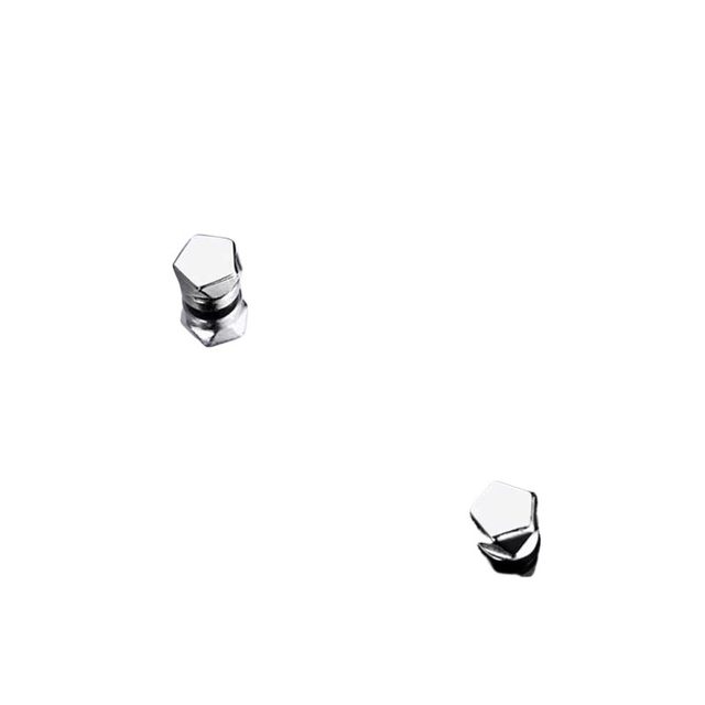 Artistic ear clip silver autumn and winter high-end magnetic ear bone clip men's cool style niche unique non-pierced earrings