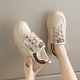 The same style of shit-striking genuine leather sneakers for the shopping mall, women's new autumn hot-skinned shoes for women
