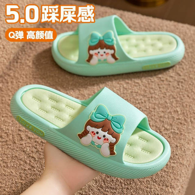 Slippers for women's summer bathroom home interior Korean version anti-slip anti-odor silent bathing thick sole wear shit-like sandals