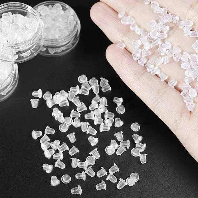 Ear plugs silicone anti-falling earrings, earrings for sleeping, firm and super tight, universal anti-allergic advanced ear caps and ear buckle plugs