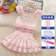 
Girls split swimsuits children's summer suits 2025 new princess skirt style girls cute summer fashionable swimming suits