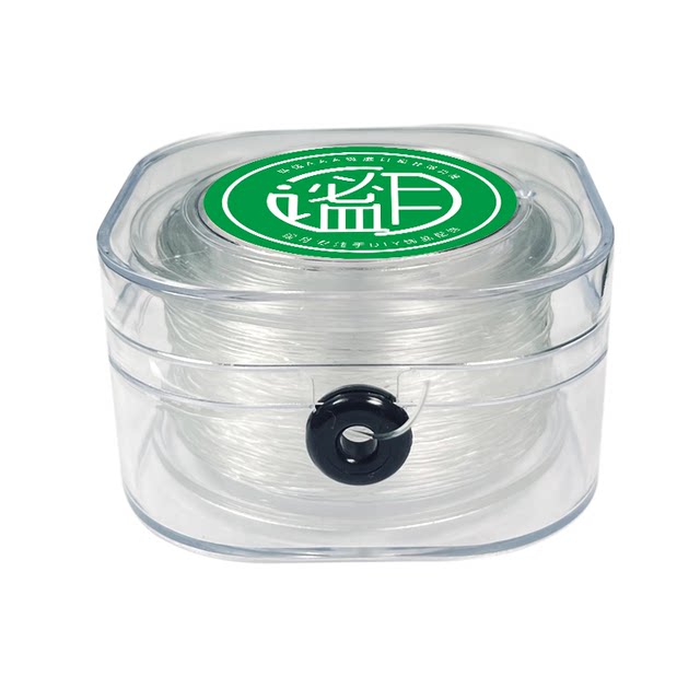 Imported round crystal elastic line beef tendon wear-resistant cultural and play bracelet transparent jewelry bracelet bead elastic rope