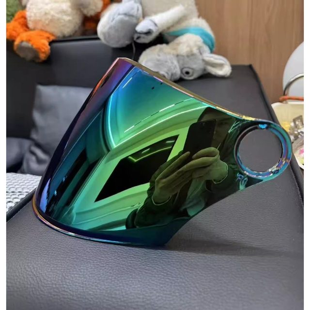 Helmet lens electric motorcycle windproof, UV sun, wear-resistant, large hole, durable snap-proof windshield mirror cover