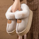 Cotton slippers for women in winter 2025 new indoor home bag plush warm thick-soled cotton shoes for men