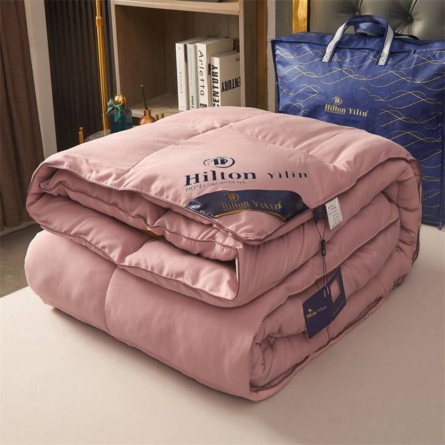 Five-star hotel feather velvet quilt thickened warm quilt in summer cool quilt in spring and autumn quilt in winter quilt universal fluffy in all seasons