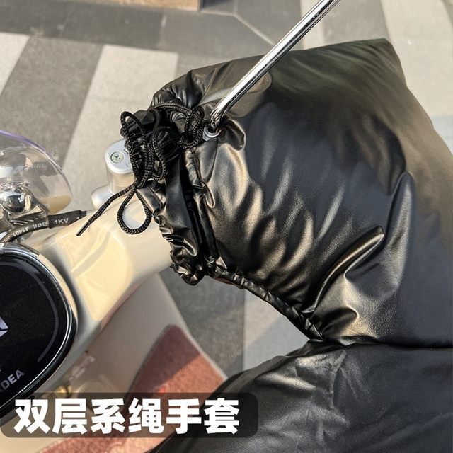 
Honeycomb Velvet Electric Vehicle Windshield Winter Quilt Winter Coldproof Waterproof Thickened Small Battery Bicycle Windproof Cover New Style