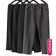 Middle-aged mother's pants autumn women's winter trousers middle-aged and elderly grandmother's velvet thickened loose large size straight pants summer