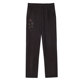 Middle-aged and elderly women's pants in spring and autumn plus fat plus size mother's pants plus velvet outside wearing grandma's high-waisted velvet straight pants