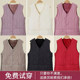 Middle-aged and elderly vest women autumn and winter grandma suit plus velvet cotton vest mother plus velvet spring and autumn vest warm jacket

