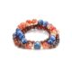 
Natural crystal original Dunhuang color matching bracelet retro style kyanite red glue flower transfer