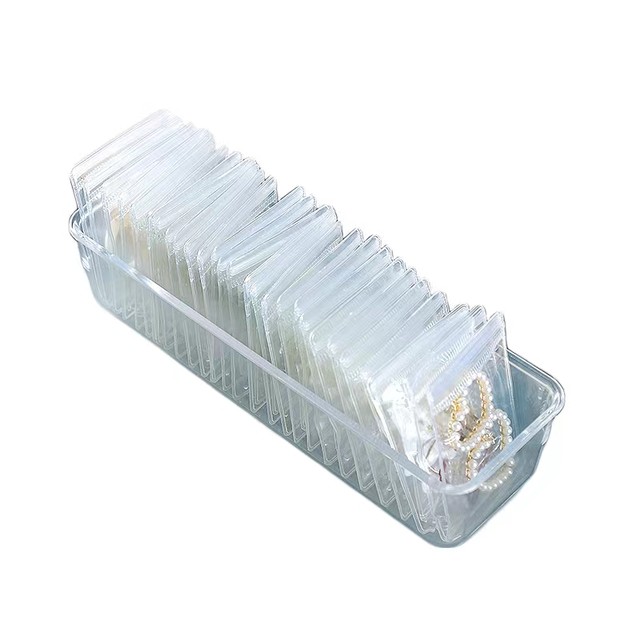 Anti-oxidation jewelry box earring necklace jewelry seal bag earring bracelet storage bag jewelry bag storage box travel