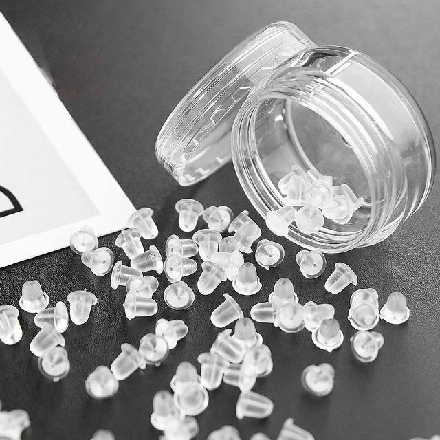 Ear plugs silicone anti-falling earrings, earrings for sleeping, firm and super tight, universal anti-allergic advanced ear caps and ear buckle plugs