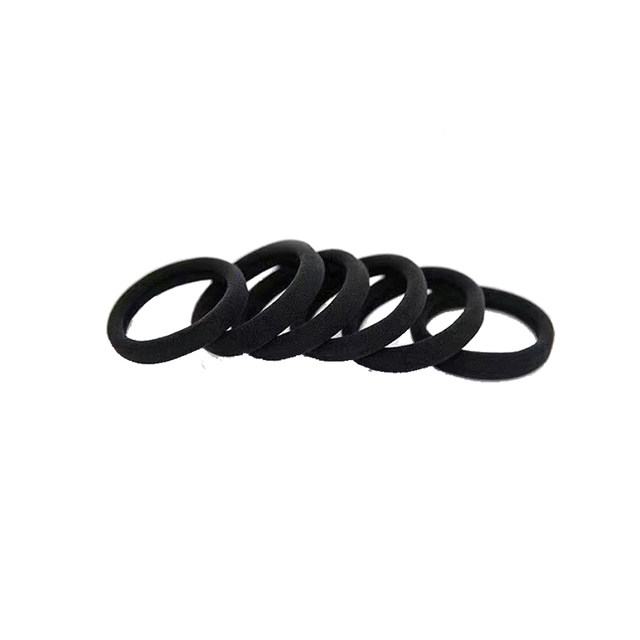 10 pieces of black seamless high elastic rim rubber band
