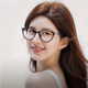 Zhao Lusi's same style glasses with large frame and cat eyes for myopic women can be equipped with ultra-light anti-blue light glasses frame without makeup.