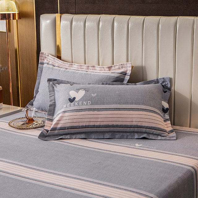 Pure cotton pillowcase pair of frayed single adult pillow core inner cover 48x74cm100 cotton pillowcase thickened